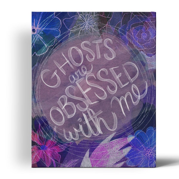 Crazy Ex-Girlfriend Art Print | Ghosts Are Obsessed with me Valencia Quote | Crazy Ex-Girlfriend Art | 8x10 Wall Art | Television Quote Art