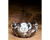 Speckled ceramic bowl /  ceramic breakfast bowls / ceramic smoothie bowls / blue stoneware bowl Australia / Australian speckled pottery