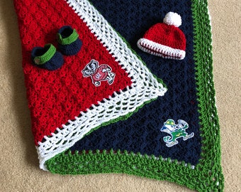 notre dame baby blanket