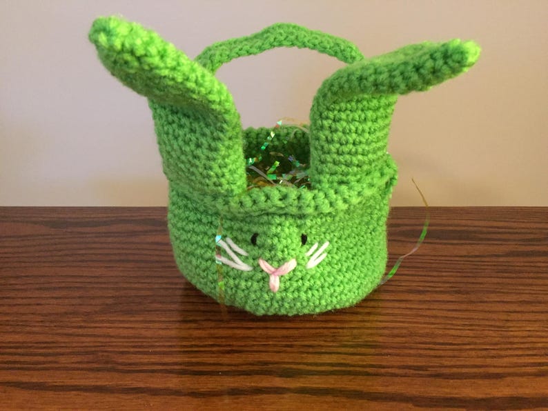 Crocheted Easter Basket Etsy