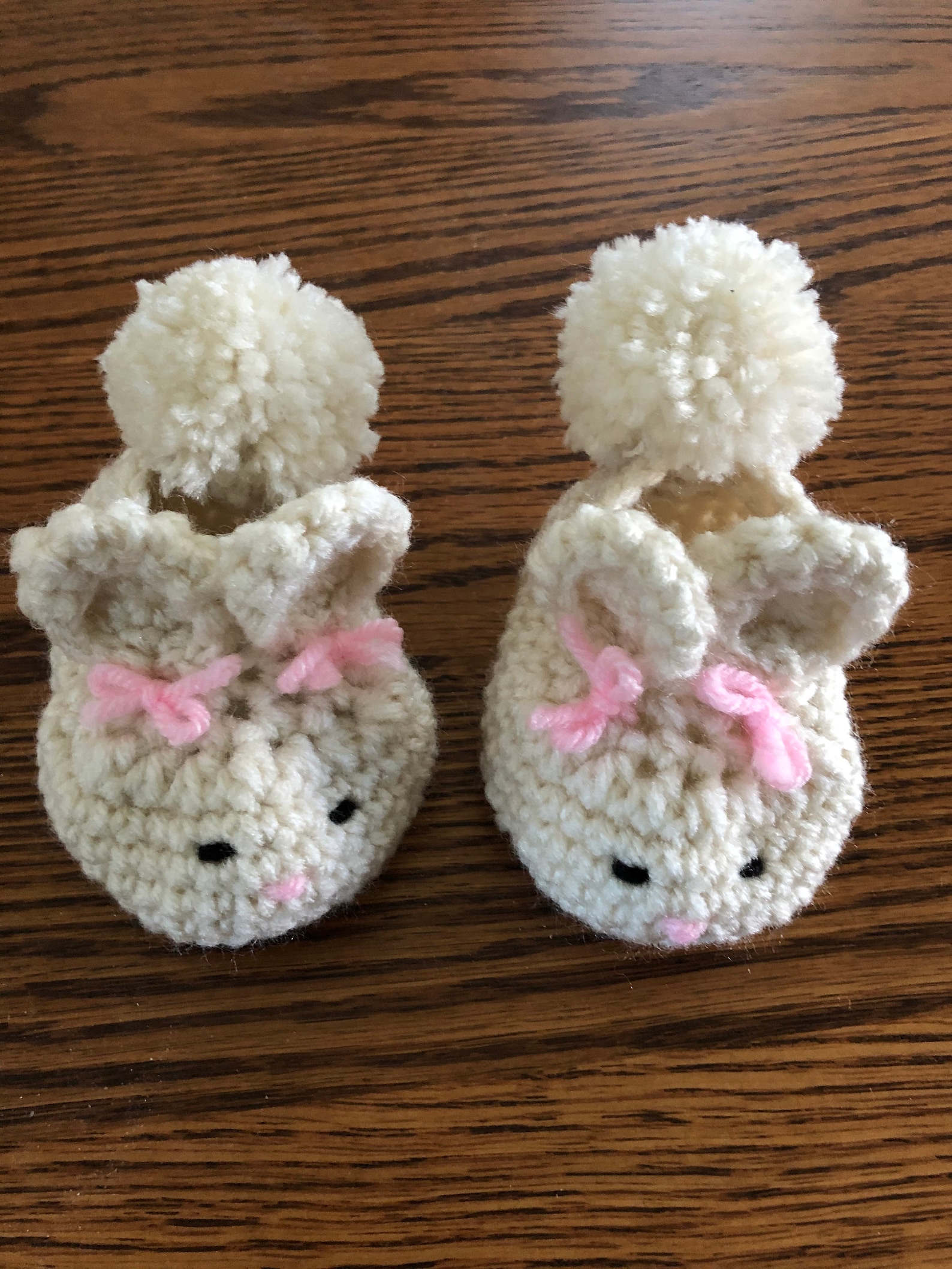 Baby Bunny Slippers size newborn 3.5 long Etsy
