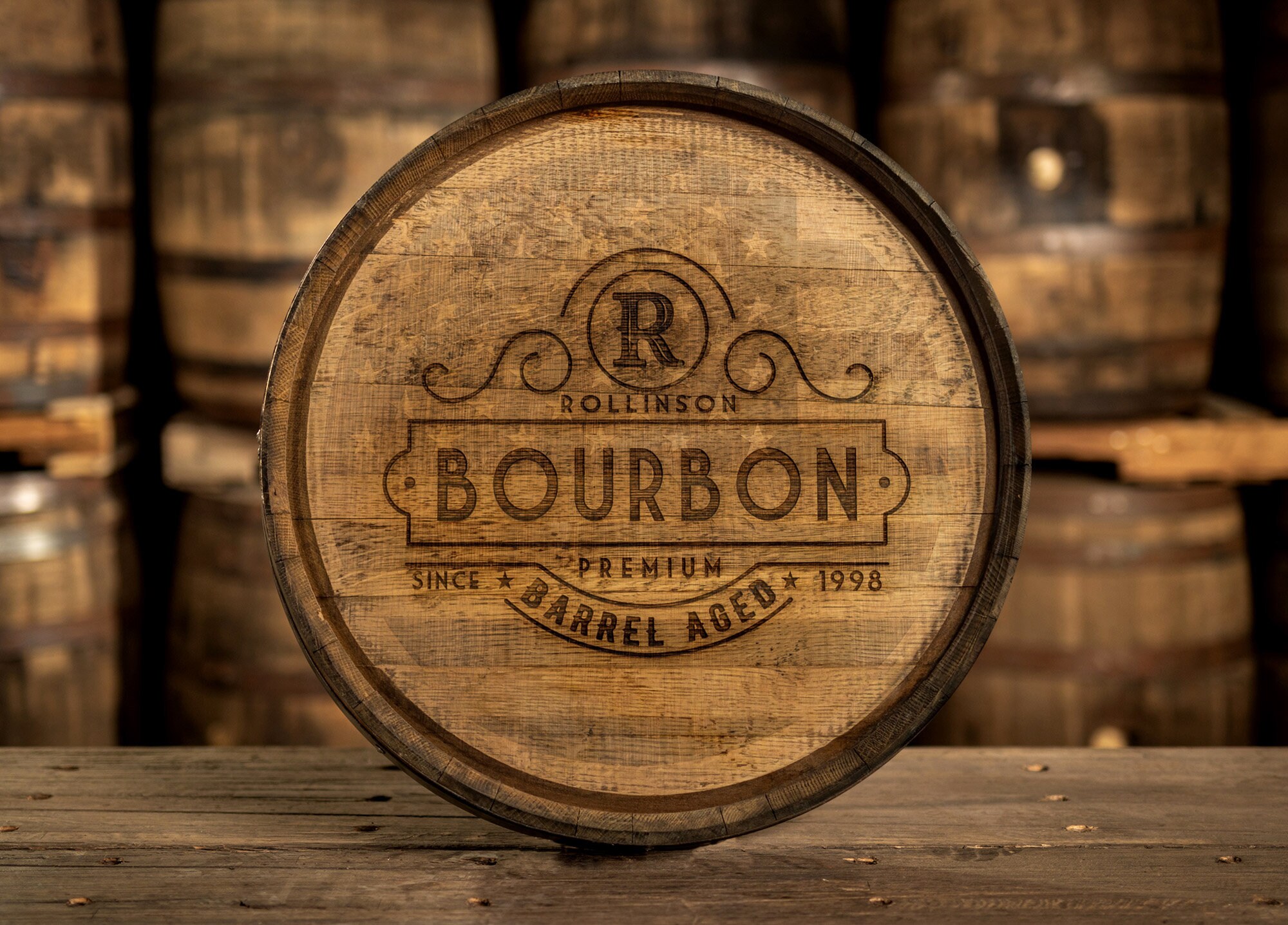 Personalized Whiskey Barrel Head or Wine Barrel Head Beer & Etsy UK