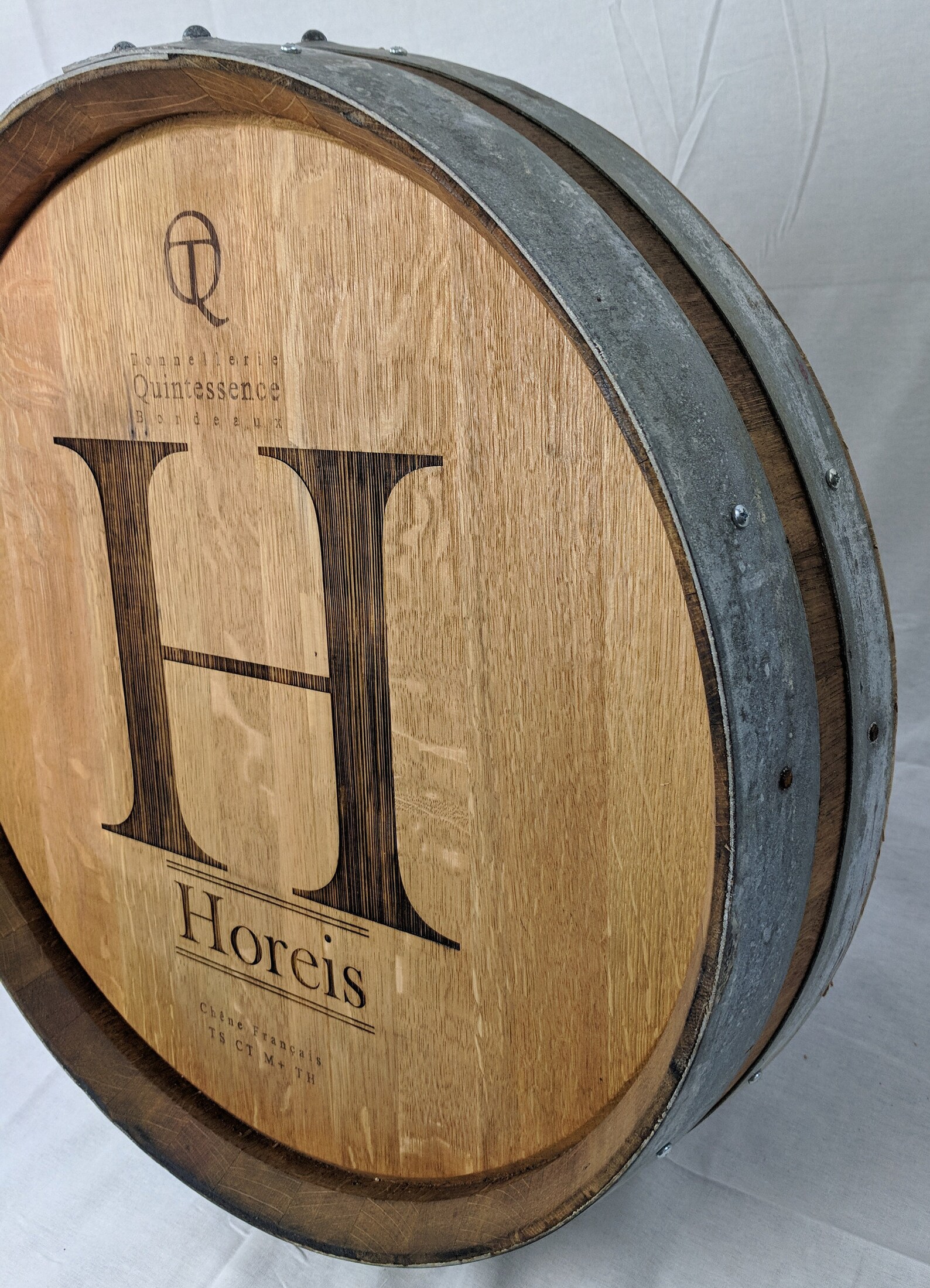 Custom Laser Engraved Wine Barrel Top Etsy