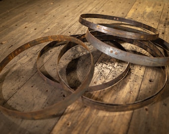 Whiskey Barrel Rings/Bands (Set of 6) - FREE SHIPPING