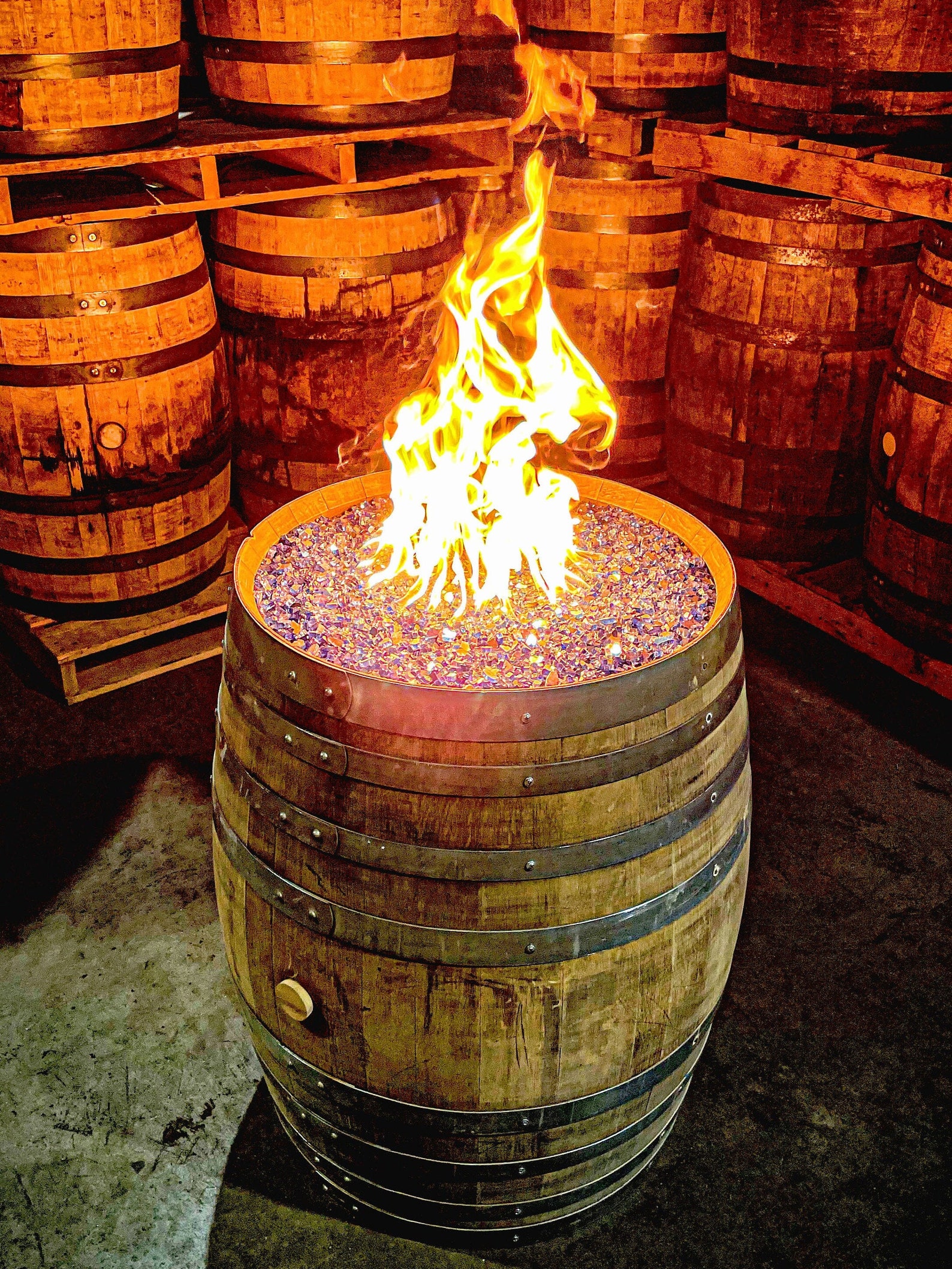 DIY Whiskey/Wine Barrel Fire Pit Kit FREE SHIPPING Etsy