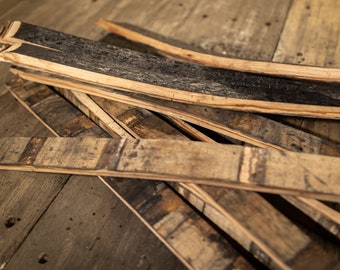 Whiskey Barrel Staves - Set of 10 (FREE SHIPPING)