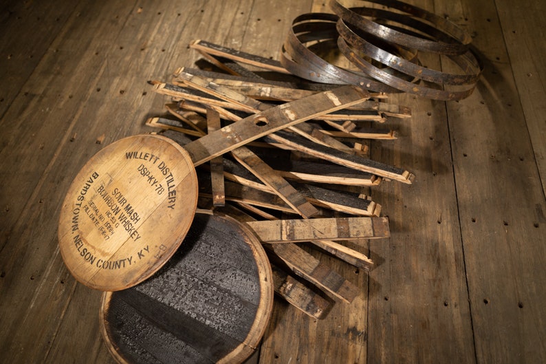 Completely Broken Down Whiskey Barrel Etsy