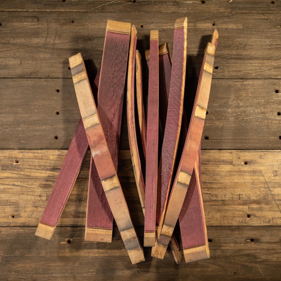 Wine Barrel Staves - Set of 10 (FREE SHIPPING)