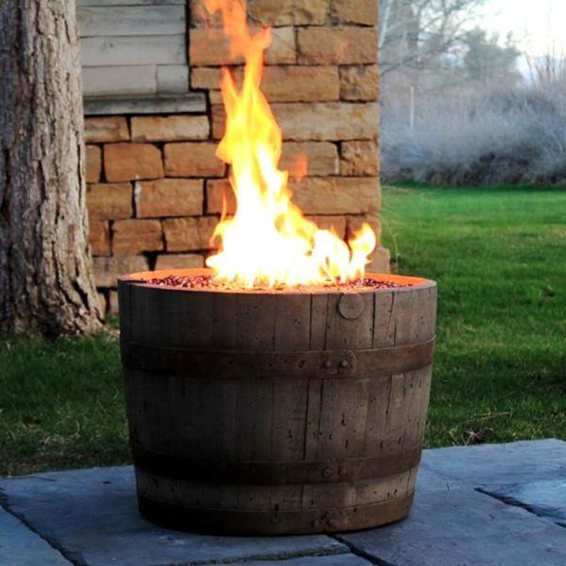 DIY Whiskey/Wine Barrel Fire Pit Kit FREE SHIPPING Etsy