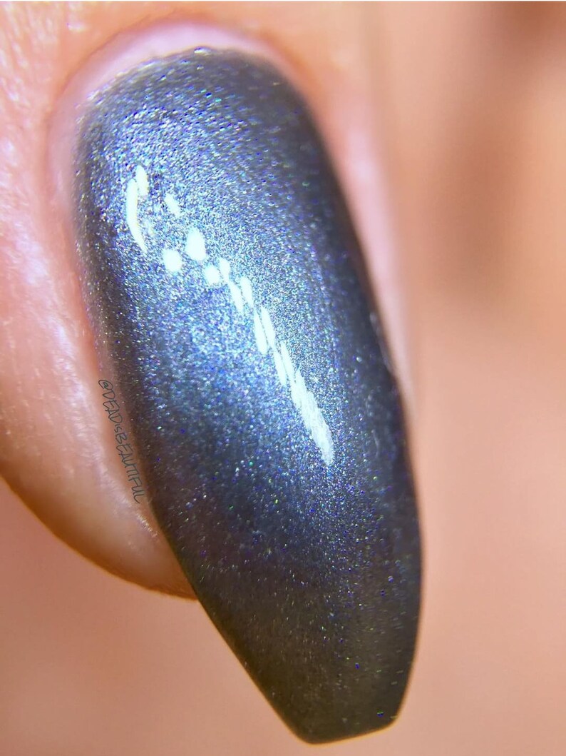 Unique Pewter Pearl Gray Nail Polish Full Size | Etsy