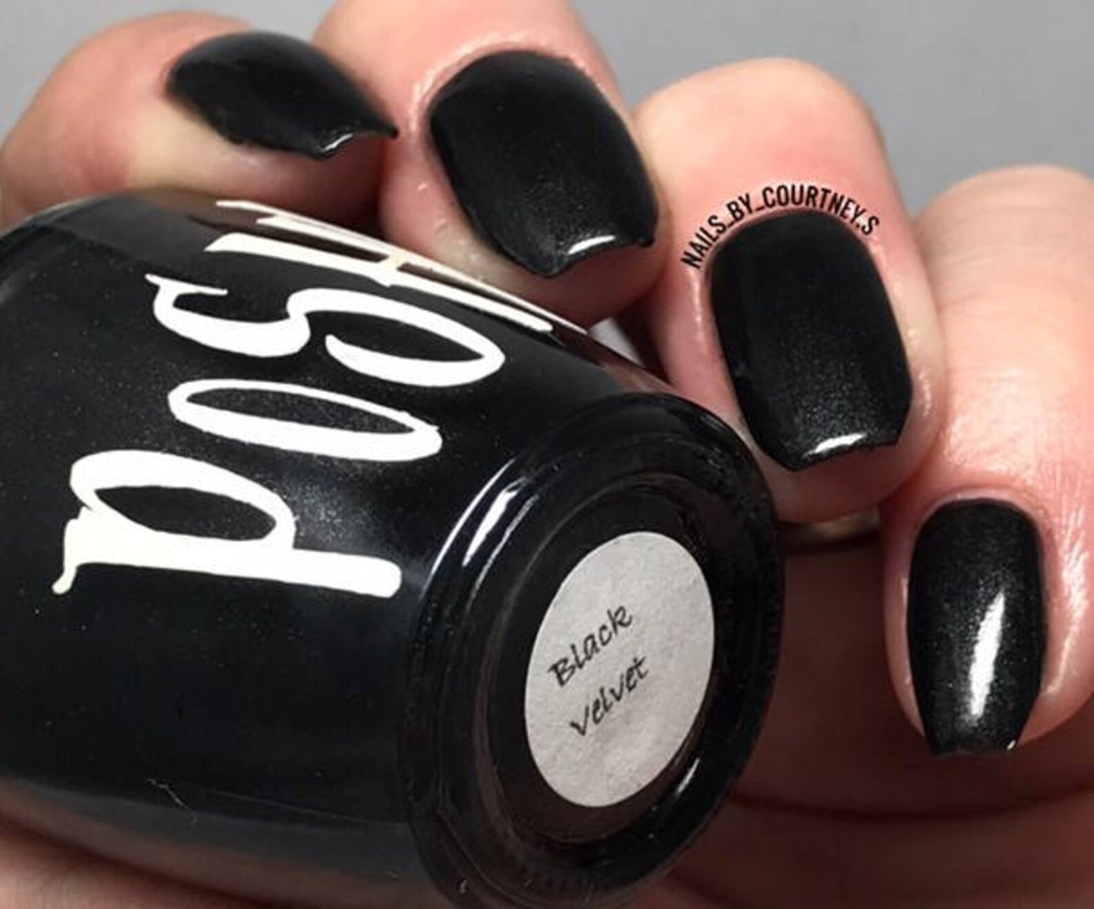 Unique black Velvet Black Nail Polish Full Size Etsy