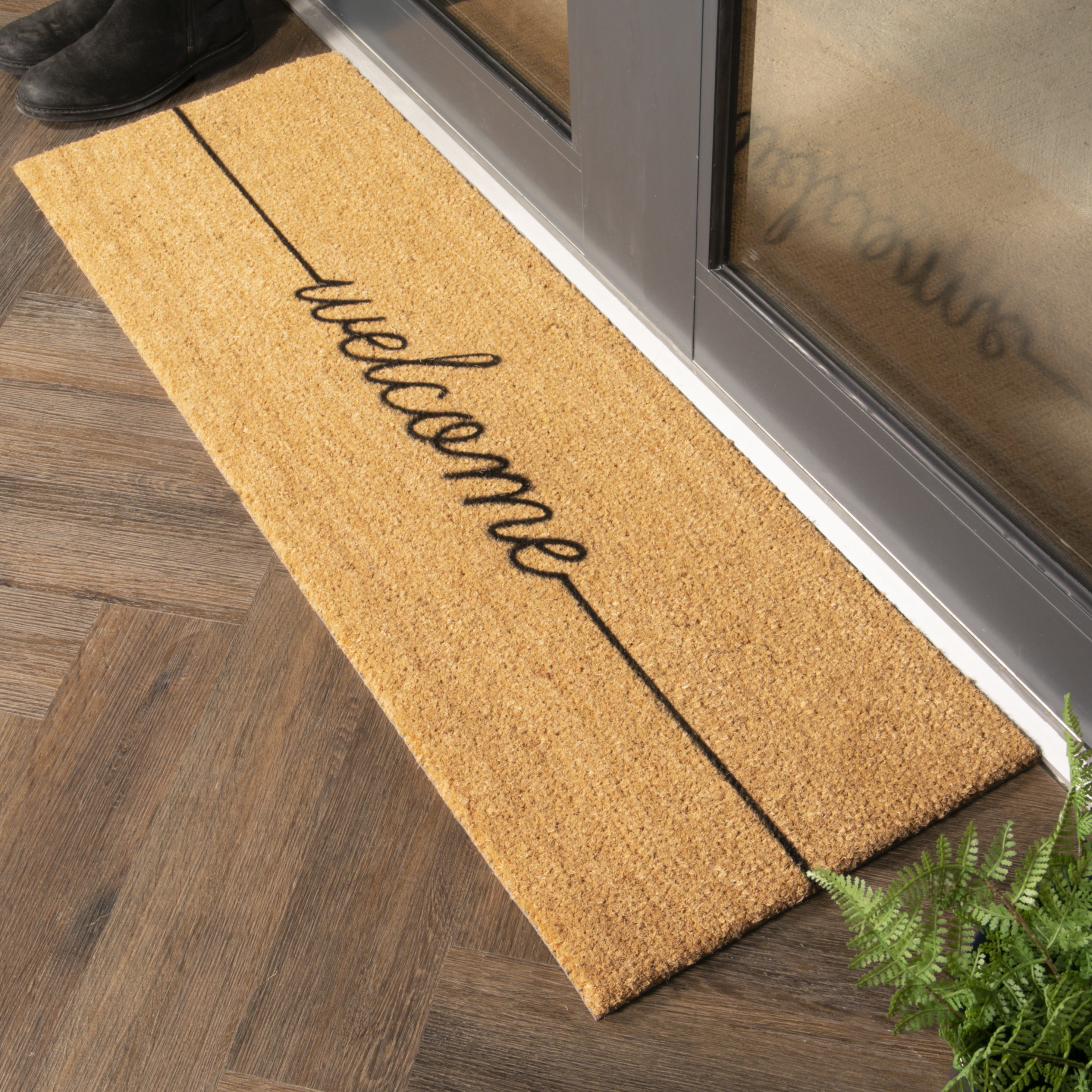 Entrance Front Door Mats Rug Waterproof PVC Non-Slip Doormat In/Outdoor  Allsize