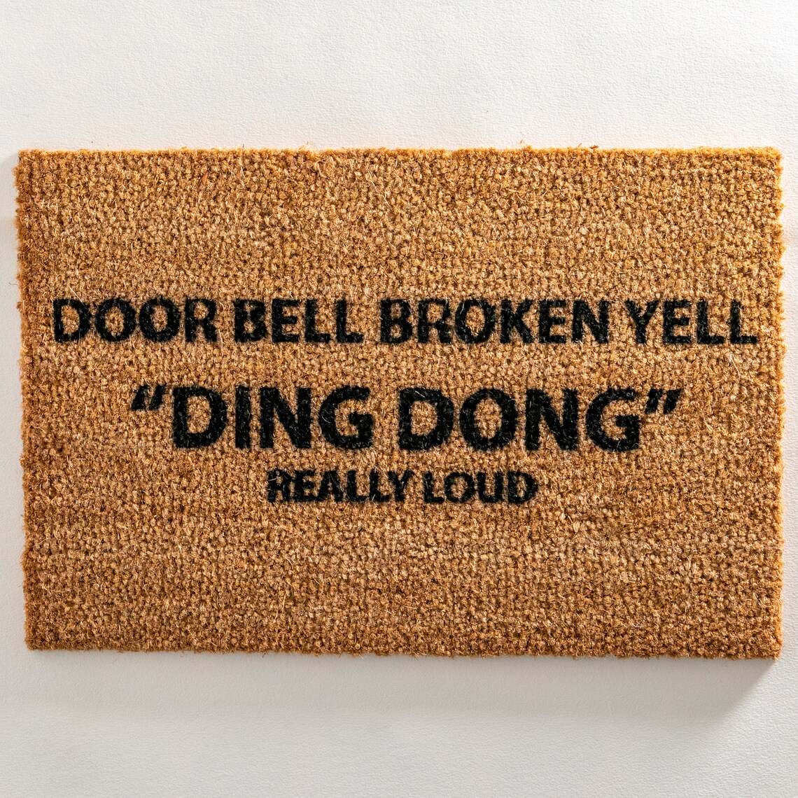 Doorbell Broken Funny Doormat 60x40cm Novelty Gift Artsy Etsy UK