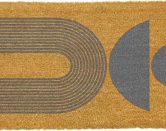 Abstract Half Moon Doormat Indoor & Outdoor Doormat Long Lasting