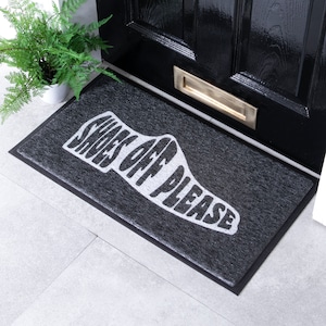 Indoor Doormat Stylish Welcome Mat Family Rules Quotes Entrance Shoe Scrap  Washable Apartment Office Floor Mats Front Doormats Non-Slip Bedroom Carpet