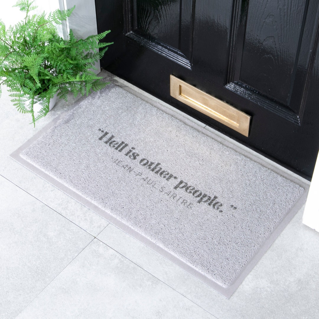 Hell is Other People Doormat Social Distancing Doormat Spring and