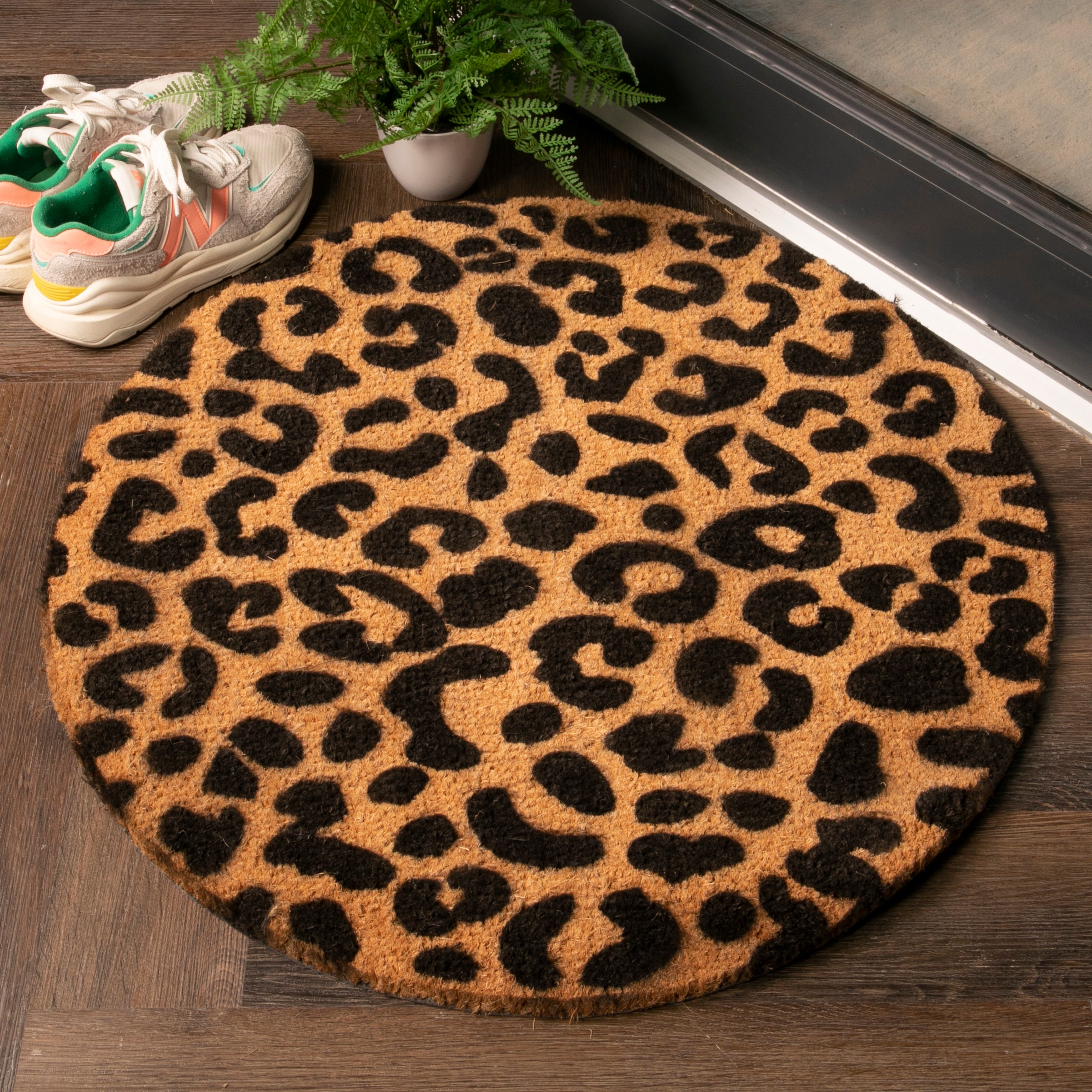 Leopard print exercise mat sale