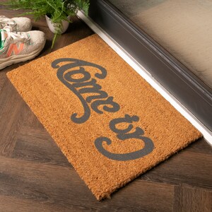 Grey Come in, Go Away Doormat - Funny Upside Down Doormat - Funny Go Away Doormat - Welcome Mat - Funny Housewarming Gift - 60cm X 40cm
