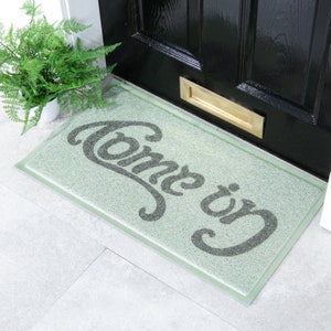 Come In Go Away Mat - Upside Down Doormat - Funny Go Away Doormat - Welcome Mat -Funny Housewarming Gift -Indoor/Outdoor Doormat - 70 x 40cm
