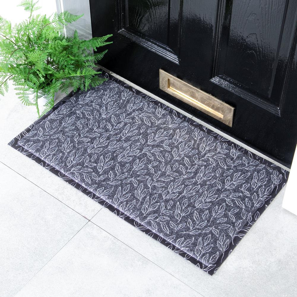 Leaves Doormat - Modern Welcome mat - Housewarming Gift - Contemporary Art Decor - Entryway Decor - Indoor/Outdoor Doormat - 70 x 40cm