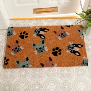 Cute Dog Faces Doormat -  Dog Doormat - Cute Animal Lover Gift - Funny Doormat - Funny Gift - Housewarming Gift - Pet Lovers Doormat