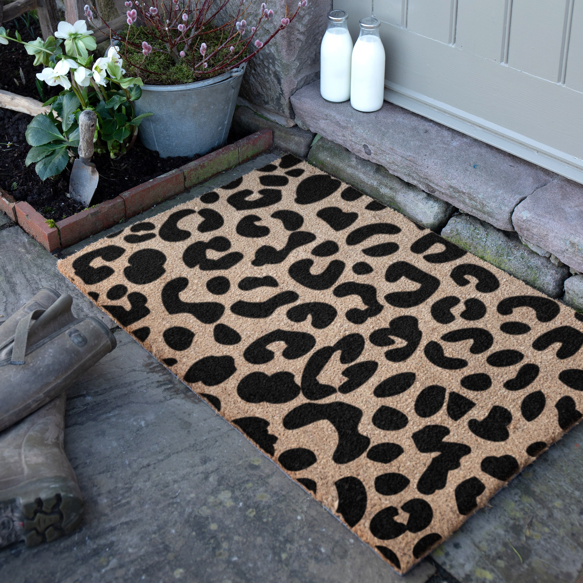 Leopard Country Size Doormat - Leopard Print Doormat - Extra Large