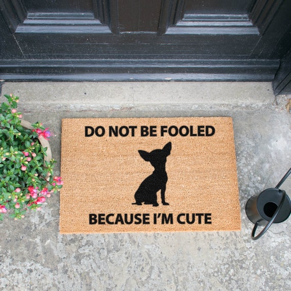 Don T Be Fooled Because I M Cute Doormat 60x40cm Etsy