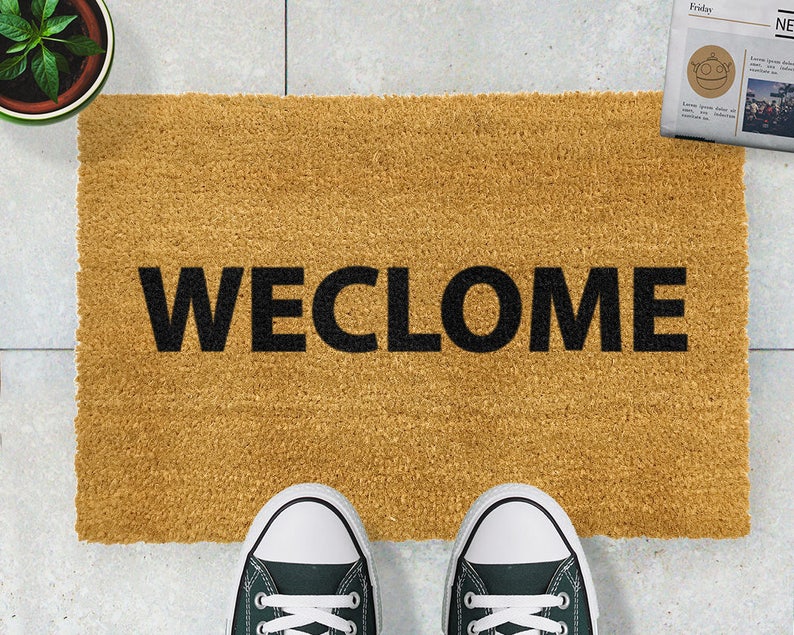 Weclome Novelty Doormat Etsy