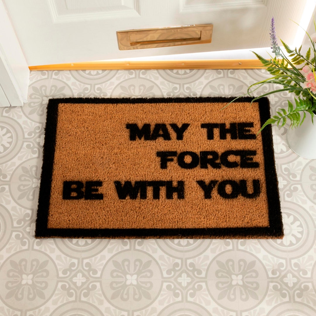 Che la forza sia con te Zerbino di Star Wars Zerbino divertente Zerbino  personalizzato Zerbino Disney Amanti di Disney e Star Wars 60x40 cm -   Italia