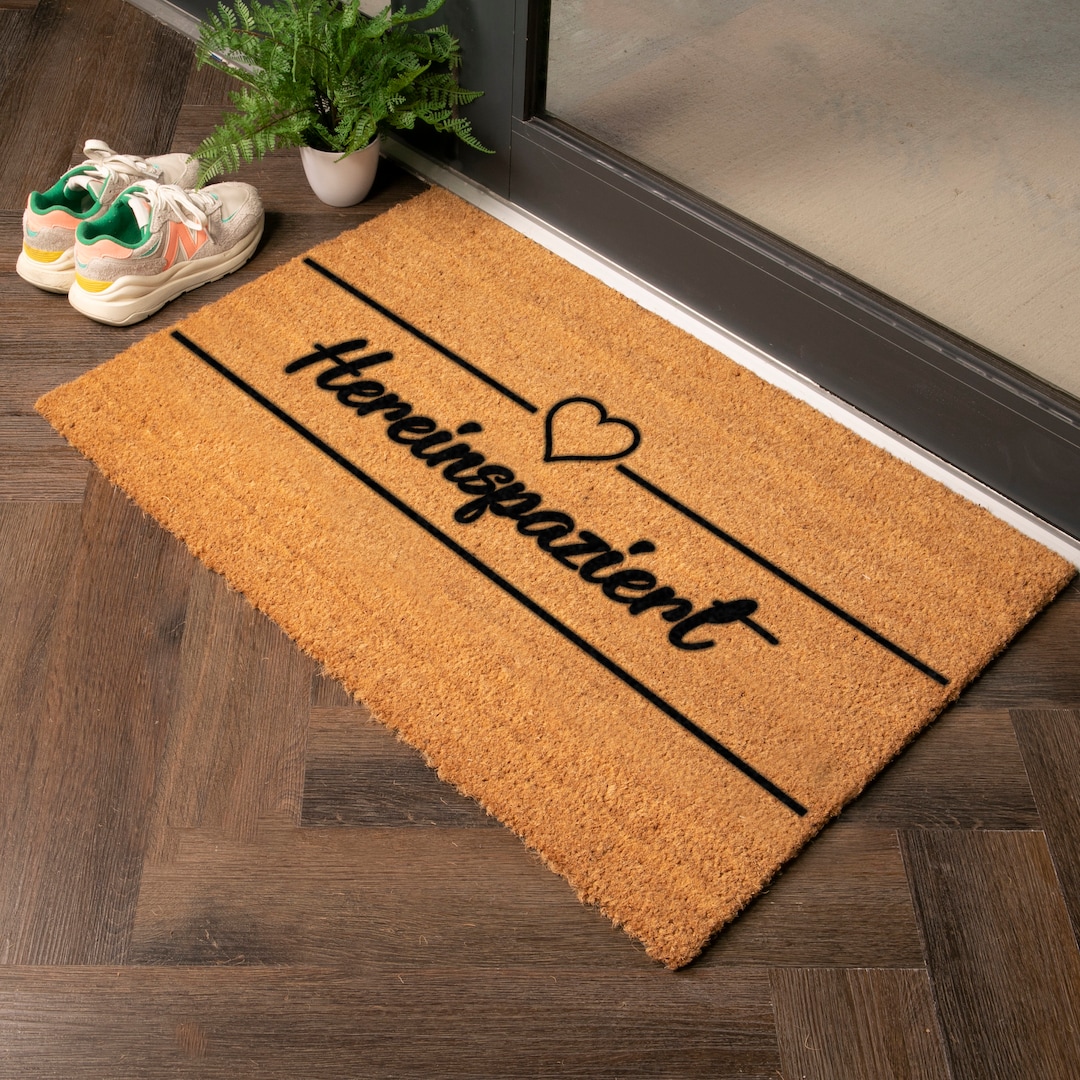 Hereinspaziert Doormat Country Size Coir Doormat Funny Words Doormat