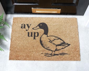 Ay Up Duck Coir Doormat: Durable Welcome Mat - 60cm X 40cm