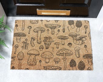 マッシュルームコイヤードアマット：滑り止め屋内屋外用マット（60 x 40 cm）