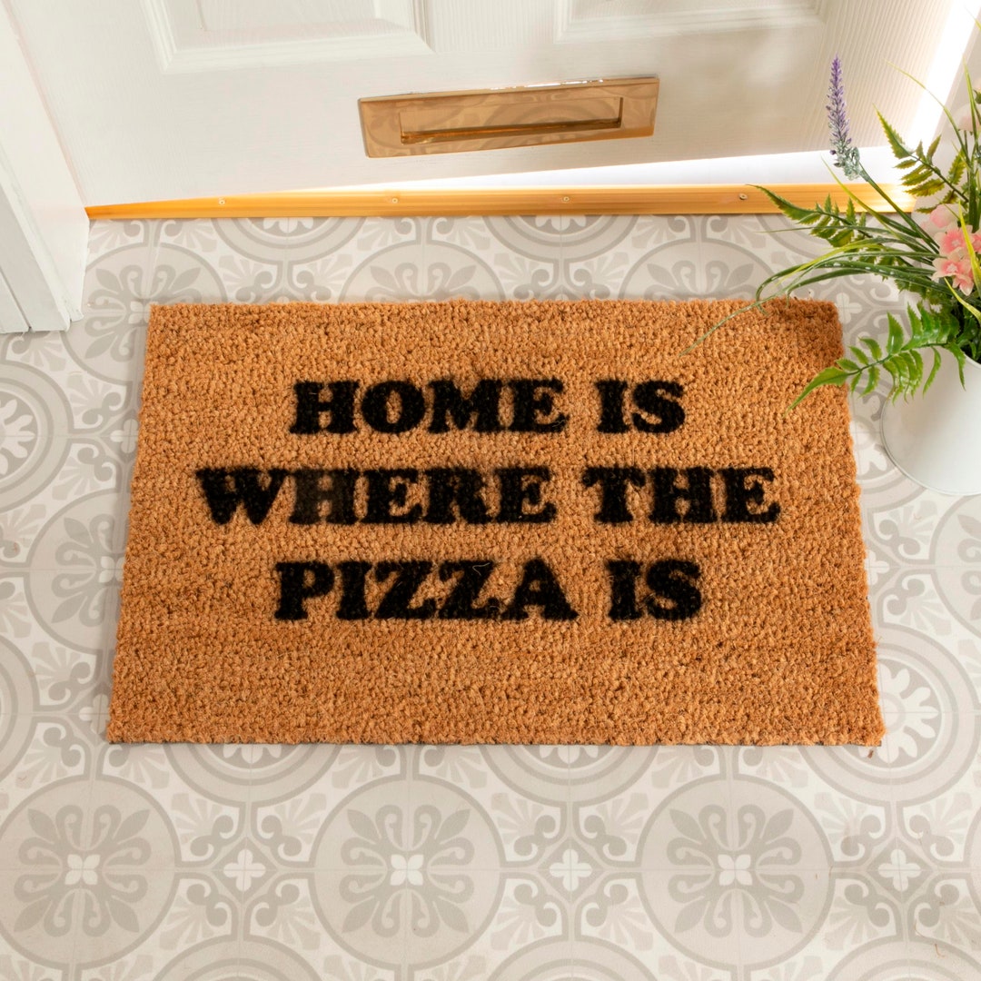 Pizza Doormat Italian Gift Door Mat Pizza Lover Etsy