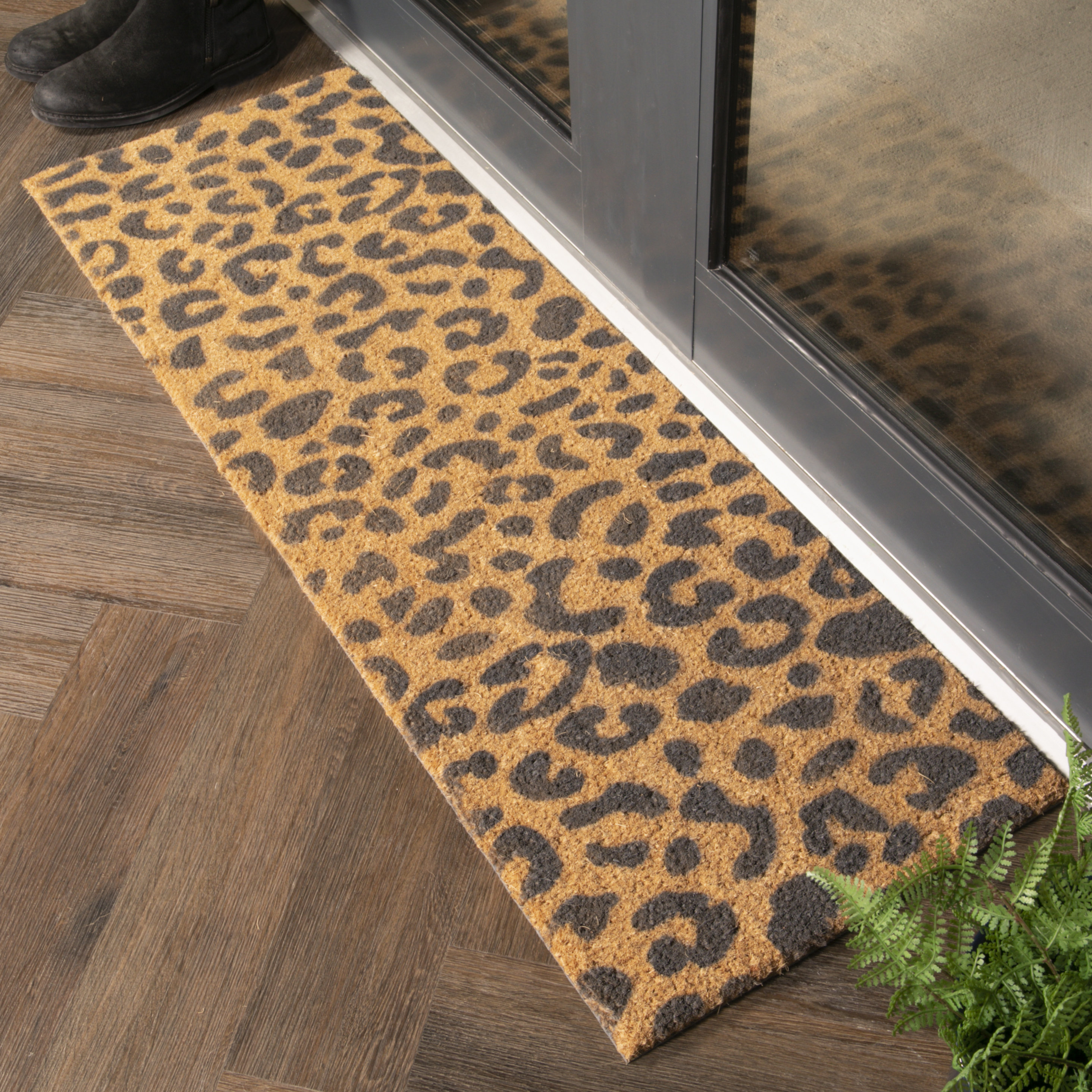 Leopard Front Door Mat Etsy