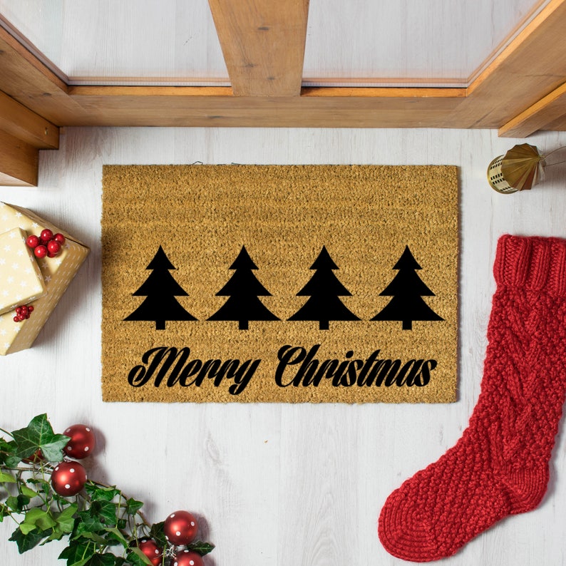Frohe Weihnachten Fußmatte 60x40cm Weihnachten Thema Gruß - Etsy.de