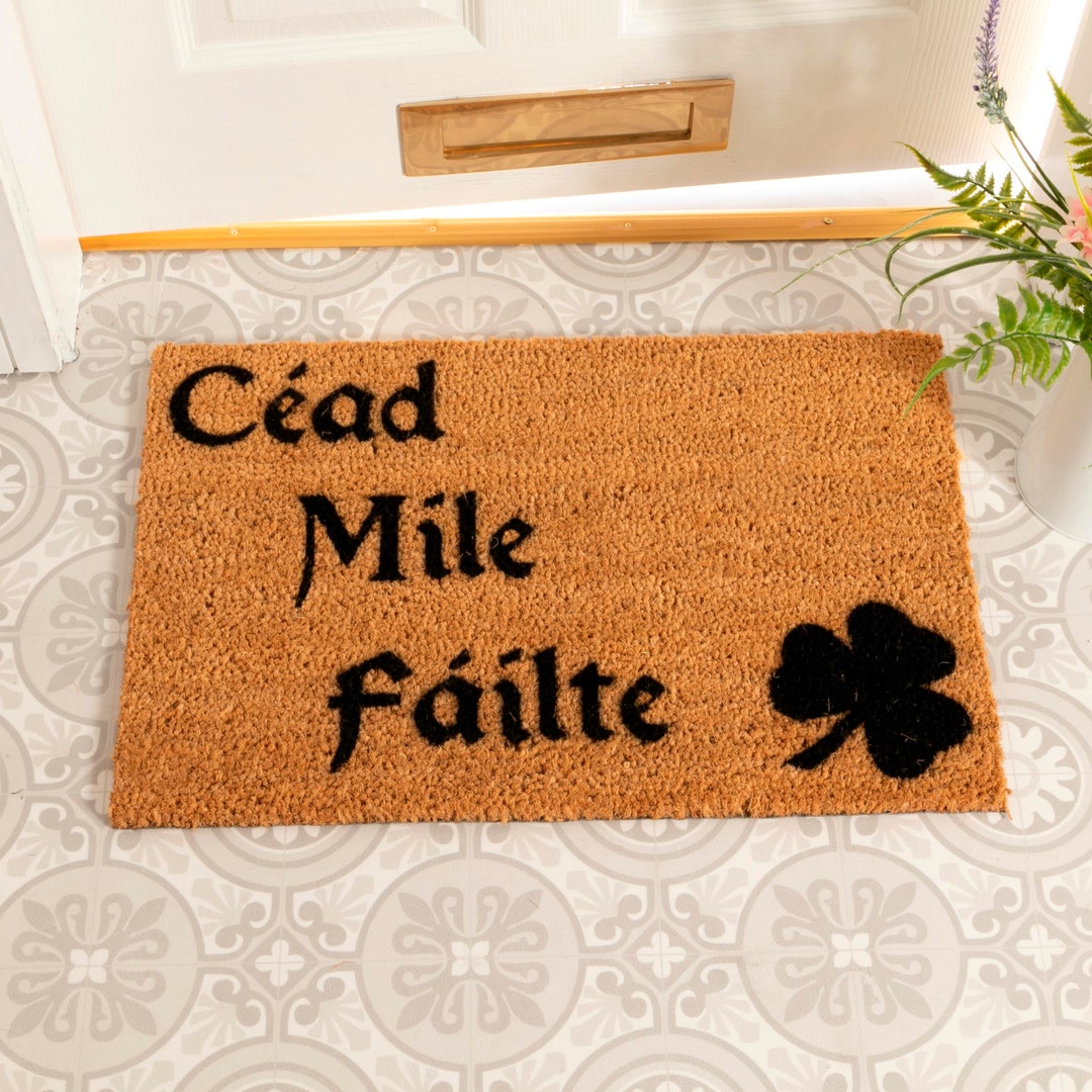 Cead Mile Failte Irish Doormat Ireland Door Mat Etsy Australia