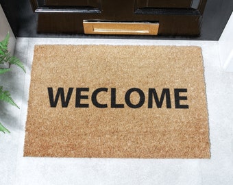 Weclome Doormat - Scottish Novelty Door Mat - Home Decor - Housewarming Door Mat - Coir Doormat - New Home Gift - Outdoor Mat- 60cm X 40cm