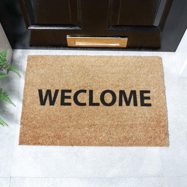 Weclome Doormat - Scottish Novelty Door Mat - Home Decor - Housewarming Door Mat - Coir Doormat - New Home Gift - Outdoor Mat- 60cm X 40cm