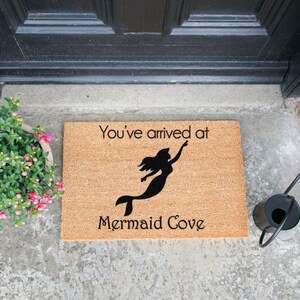 Mermaid Cove Doormat - Beauty Mermaids Mat Gift - Welcome Mat - Unique Design Doormat - Funny Doormat - Housewarming Doormat - 60cm X 40cm