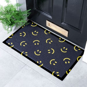 A1hc Natural Rubber & Coir 24x39 Monogrammed Doormat for Front Door, Anti-Shed Treated Durable Doormat for Outdoor Entrance, Heavy Duty, Low Profile