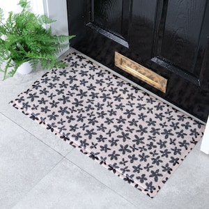 Spring Flower Pattern Doormat -  Wedding Gift - Outdoor Mat - Floral Flower Outdoor Welcome Mat - Indoor/Outdoor Doormat - 70 x 40cm
