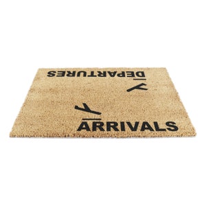 Arrivals Departures Doormat Airport Traveller Jetsetter Pilot Gift Mat Welcome Mat Housewarming Gift Wedding Gifts 60cm X 40cm image 10