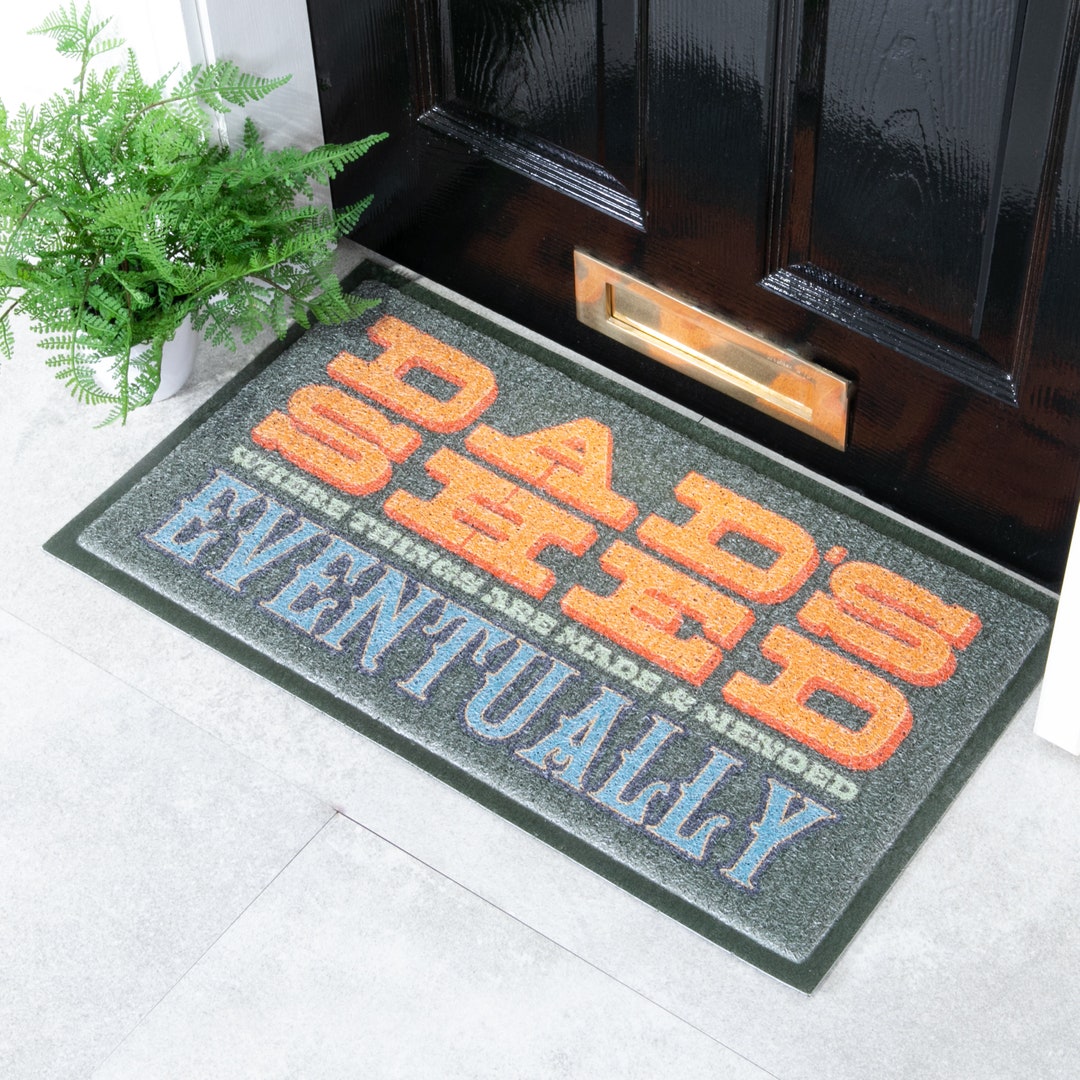 Dad's Shed Indoor/outdoor Doormat Perfect for Man Caves Housewarming Doormat Father's Day Gift