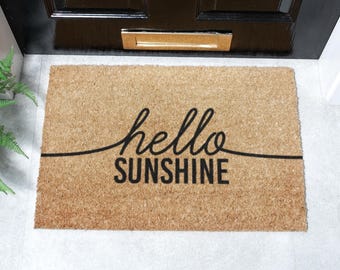 Hello Sunshine Doormat - Home Decor - Indoor Doormat - 60 x 40cm