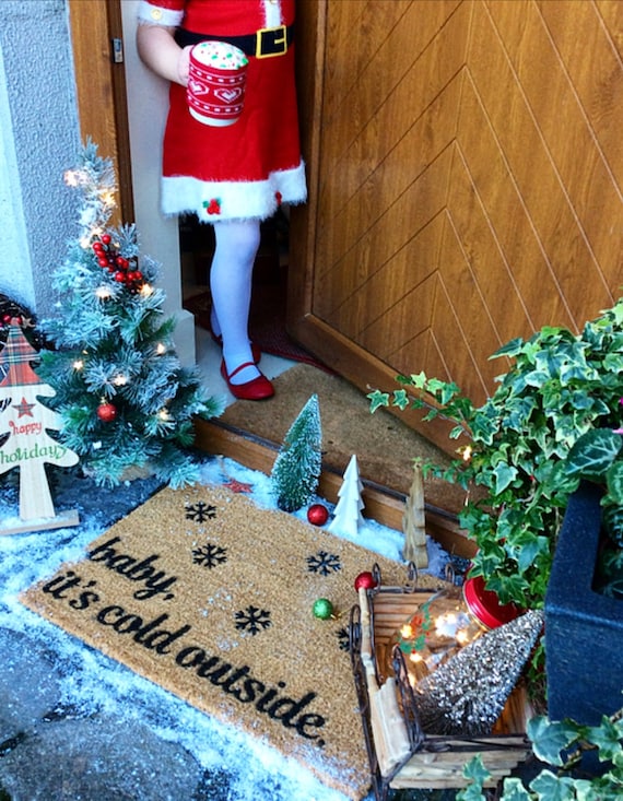 Baby It's Cold Outside Christmas Doormat