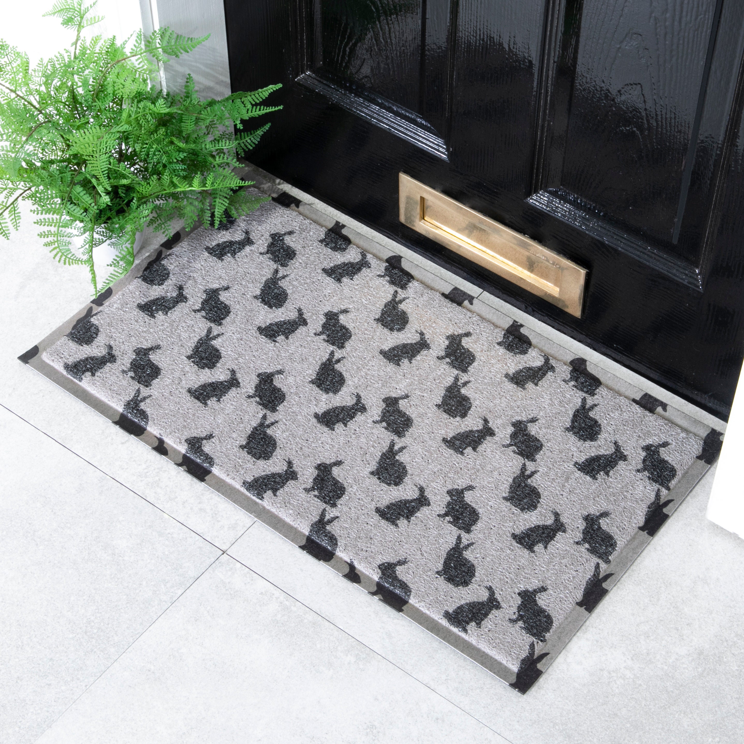 Personalized Pet's Doormat Custom Mats Easter Eggs Rabbit Floor Mat  Bathroom Anti-slip Absorbe Living Room Carpet Entrance Doorm