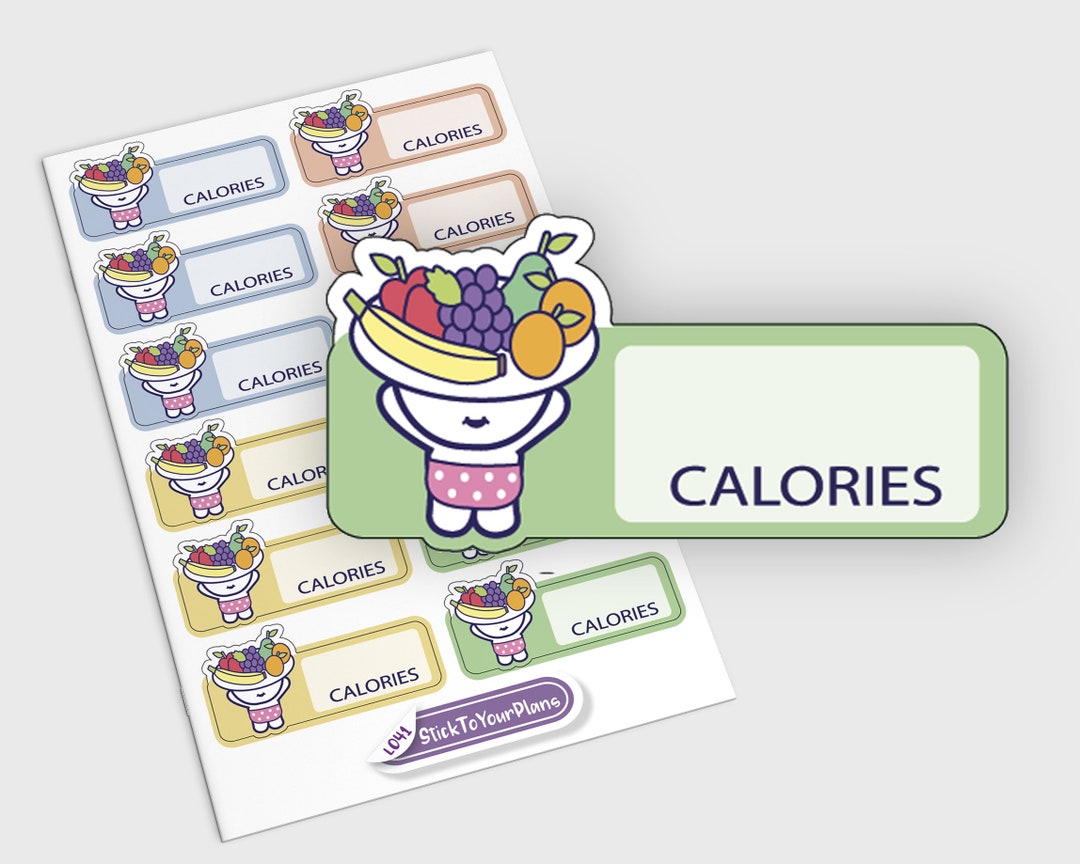 Weight Loss Stickers, Calories Tracker Stickers, Erin Condren Planner ...