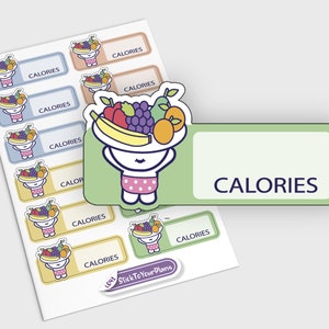 Weight Loss Stickers, Calories Tracker Stickers, Erin Condren Planner Functional Stickers, Calories Planner Stickers, Fitness Stickers