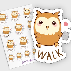 Adesivi Walk Planner, Adesivi Promemoria, Adesivi Kawaii Owl, Adesivi Erin Condren, Adesivi Day Off, Adesivi per la cura automatica, Adesivi Diario
