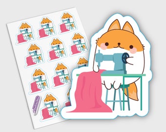 Sewing Planner Stickers, Sew Stickers, Craft Planner Stickers, Sewing Machine Stickers, Kawaii Planner Stickers, Hobby Planner Stickers